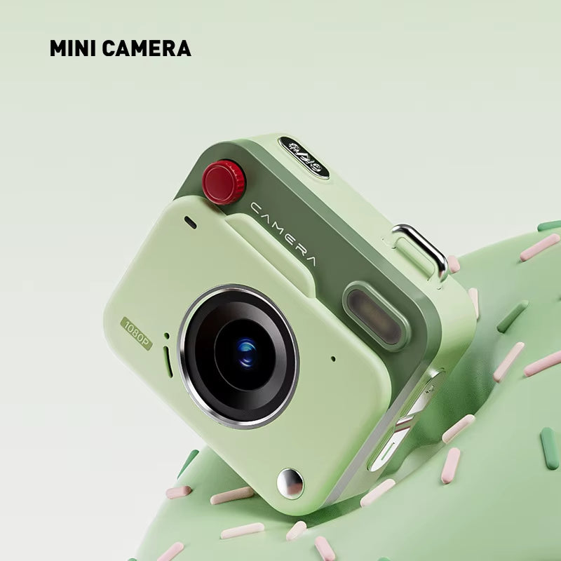 Mini Thumb Pocket CCD Digital Camera HD Retro Camera Portable Keychain Camera Outdoor Travel Photo Recorder Gift Y6000