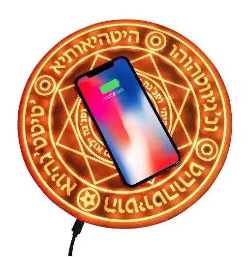 Fast Charging 10W Multifunction Rapid Charger Creative Magic Array Wireless Charger Mobile Phone Universal Emittin Light